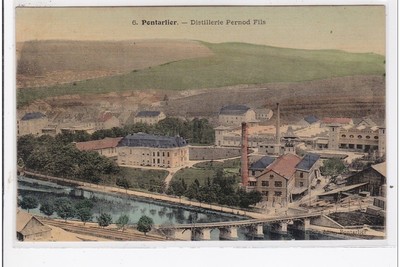 PONTARLIER: Destillerie Pernod Fils (Gewebe) - sehr guter Zustand