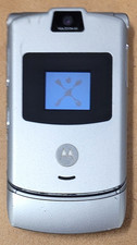 Motorola RAZR / Razor V3 - Silver  Cingular  Cellular GSM Flip Phone