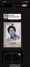 2001 UD Legends Legendary Signatures Jerry West Rare On-card Auto Real Logoman !