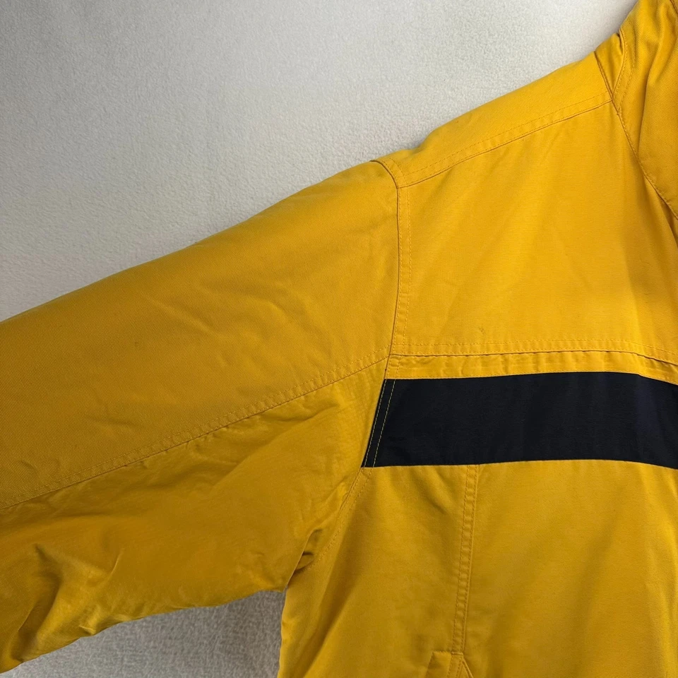 Vintage Abercrombie Fitch jacket Mens XL Yellow Zip Fleece Lined Ski Outdoor 90s - Image 4 of 4