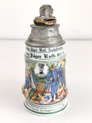Bayern, Reservistenkrug eines Angehörigen im ''Jäger Batl. Aschaffenburg 1912-14''