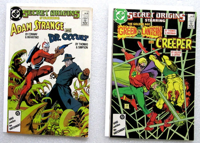 LOT OF 2 - SECRET ORIGINS VOL 2 #17 & #18 1987 COPPER AGE DC COMICS - BOARDED