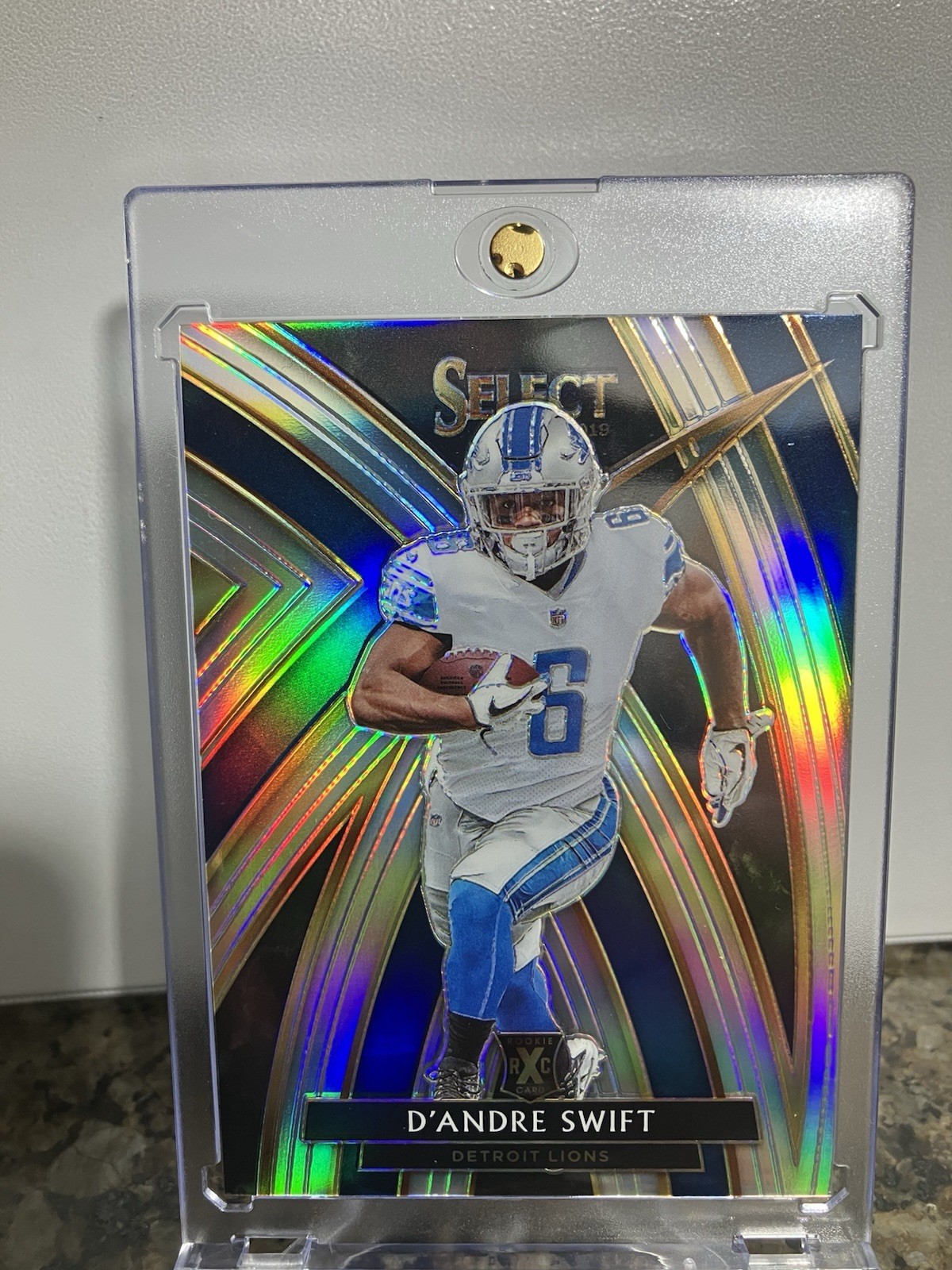 D'ANDRE SWIFT 2019 SELECT XRC ROOKIE SILVER PRIZM LIONS RC #307