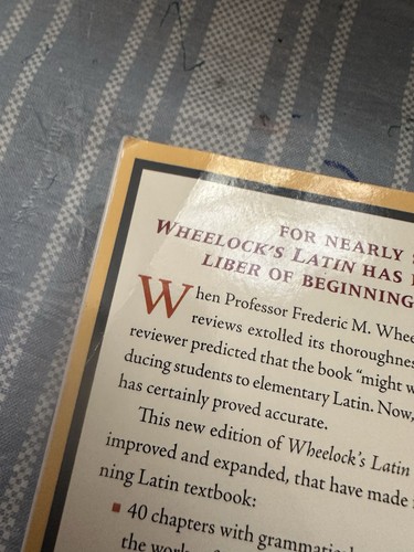 Wheelock's Latin 7th Edition And Workbook For Weeklocks Paperback New - Picture 4 of 11