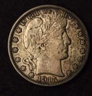 1915-S 50C BARBER SILVER HALF DOLLAR SAN FRANCISCO MINT COIN