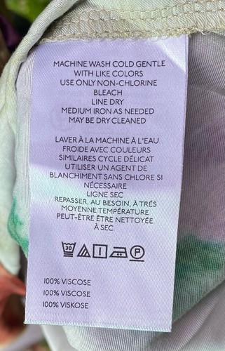 NWT Anthropologie Long Sleeve Tie Front Midi Dress Tie Dye Color Splotch Size XS - Picture 7 of 9