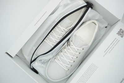 Herren ETQ Amsterdam Sneakers Hellgrau Echtes Leder EU41 UK7 US8 RPR 279  