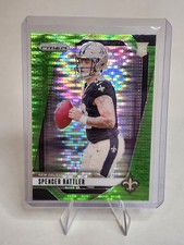 2024 Panini Prizm - Rookies Spencer Rattler #388 Neon Green Pulsar Prizm (RC)