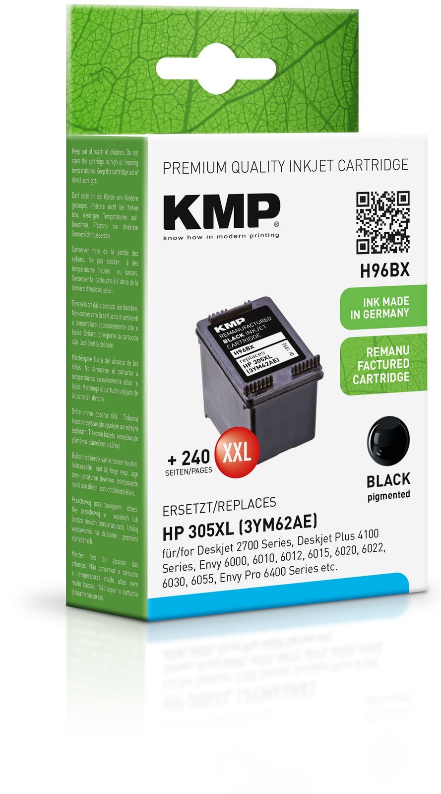 KMP Ink Cartridge for HP 305XL Black for HP DeskJet 2320/2700 / 2710 / 2710e HP