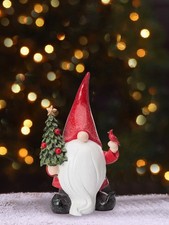 Hand Painted Xmas Gnome Statue For Holiday Decoration Recommended