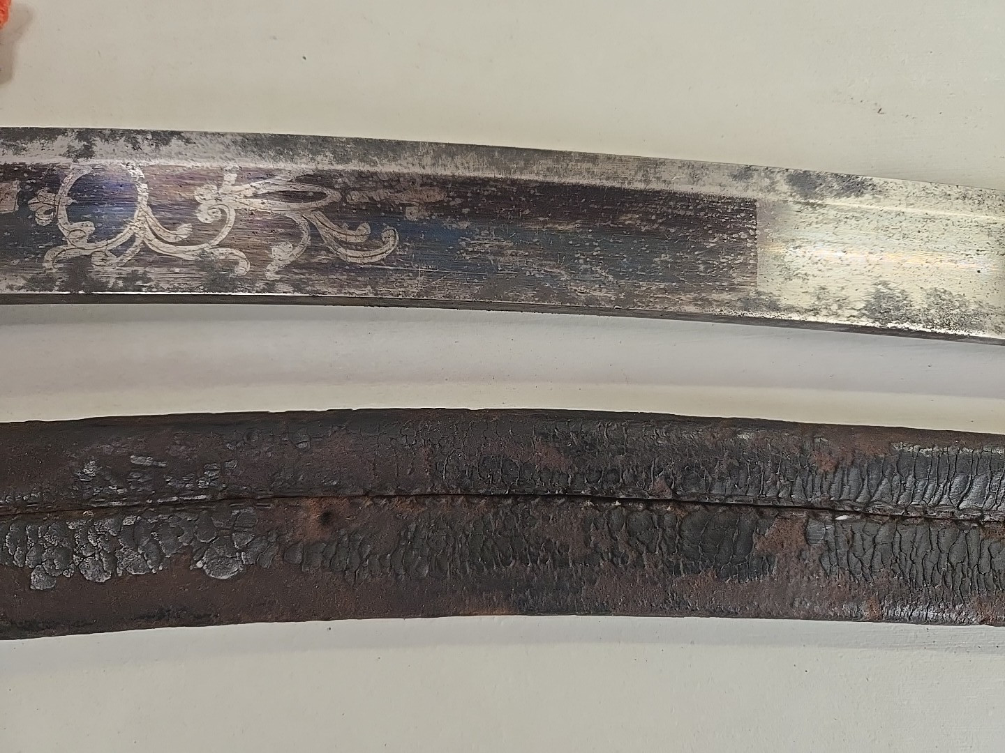 Napoleonic Wars British Pattern 1803 Infantry Officers Sword w/Scabbard - Etched