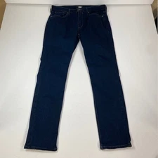 Paige Federal Samson Mens Jeans Size 36x32 Dark Wash Slim Fit Denim