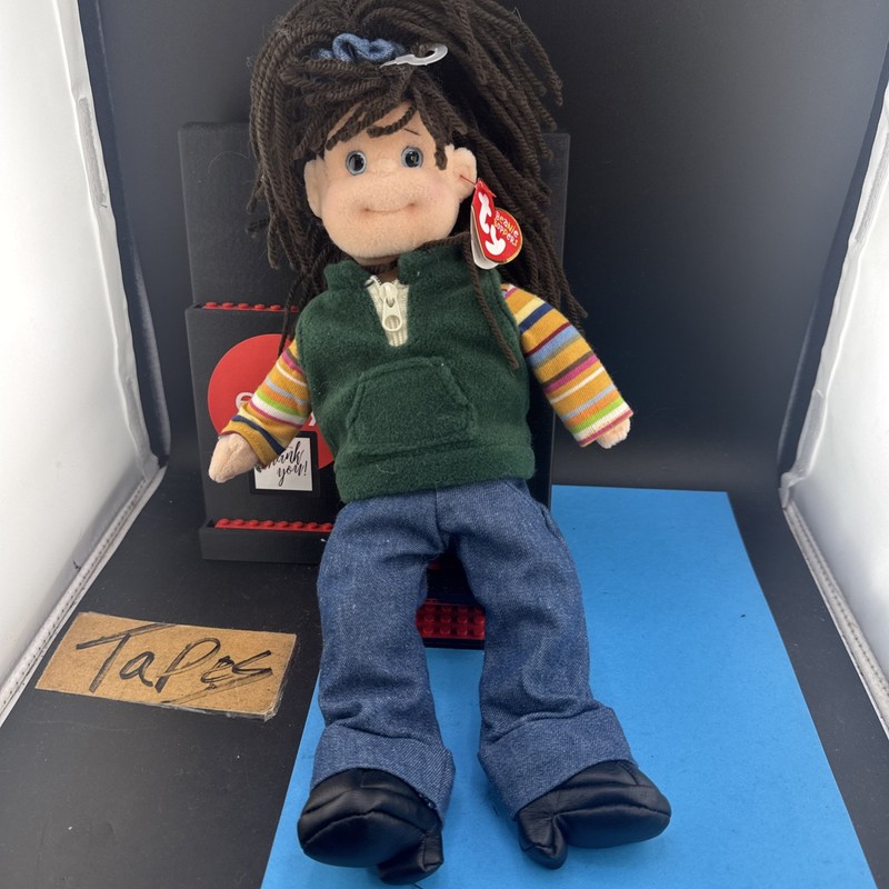 ty beanie boppers plush Doll vintage 2001 Spunky Sammie  NWT! Retired! 12”