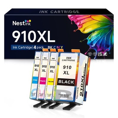 Nestink 910Xl Ink Cartridge Combo Pack Replacement For Hp Ink 910 Xl Series