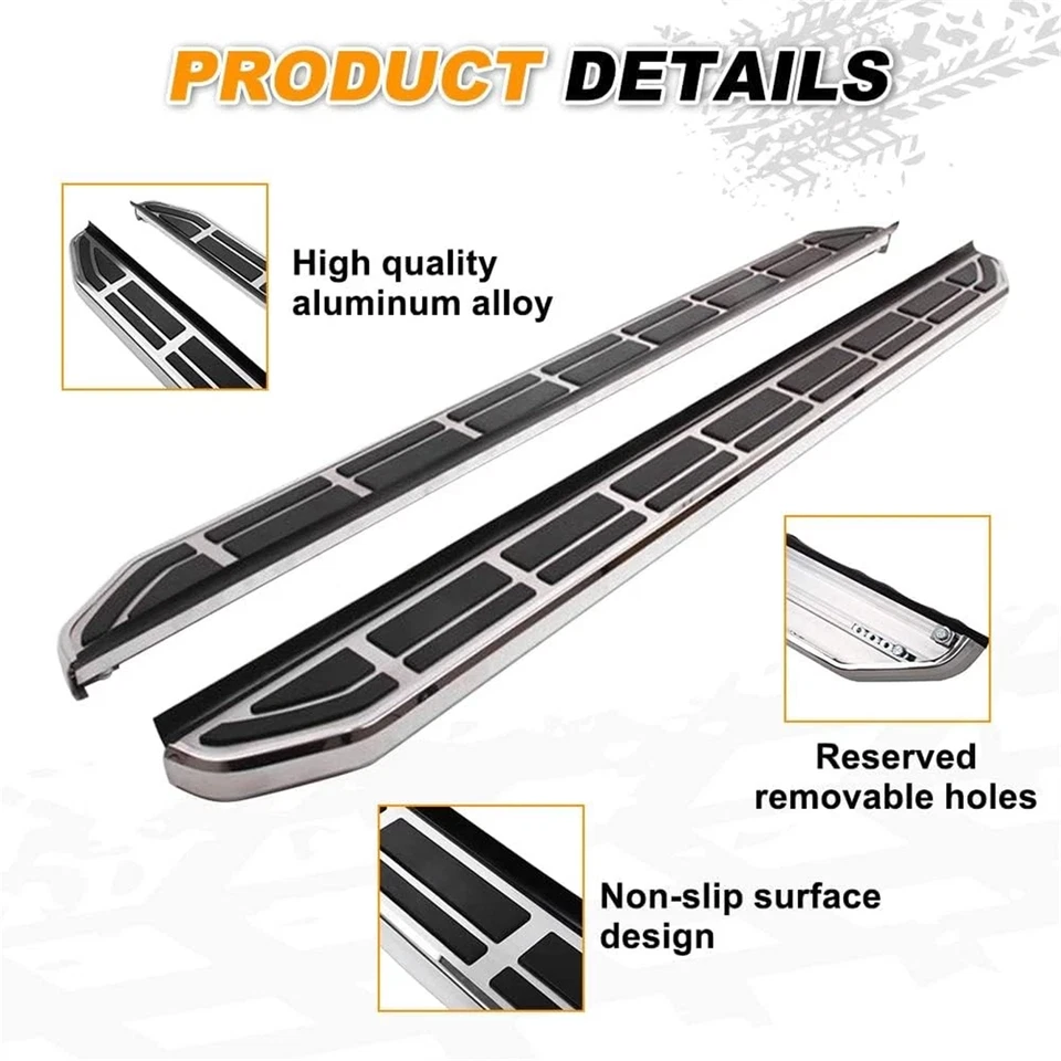 500LBS Running Boards Side Steps For 2013 - 2021 Infiniti QX60 JX35 Nerf Bars - Изображение 3 из 4