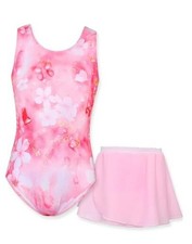 Girls Gymnastics Leotards Sleeveless Tumble Outfit with 6-7 Years Light Pink