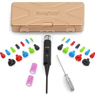 Professional Green Laser Boresighter, 24 Adapters & Button Switch, Universal ...