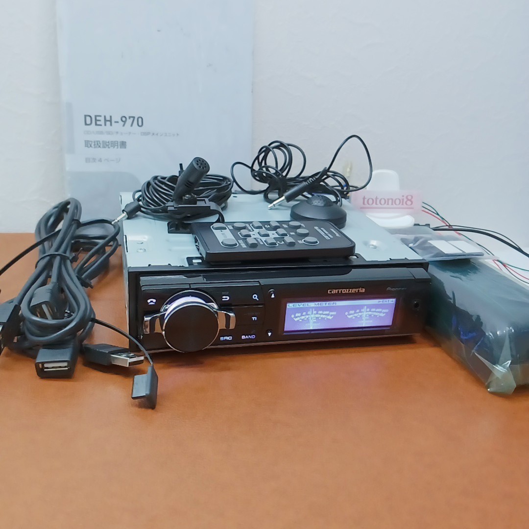 Pioneer Carrozzeria DEH-970 1DIN Car Audio CD USB Bluetooth DSP
