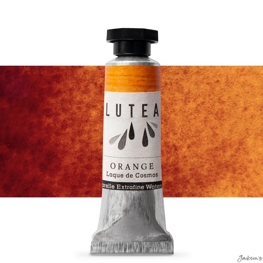 Lutea Extra Fine Natural Watercolour Paint 9ml Orange Cosmos Colour Mixing