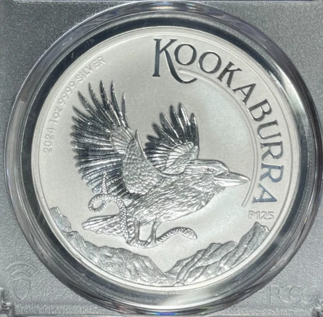 Australian Kookaburra MS 70 Graded PCGS Certified Silver Bullion