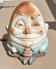 Humpty Dumpty Door Stop Cast Iron Antique Door Stop Antique Original Condition