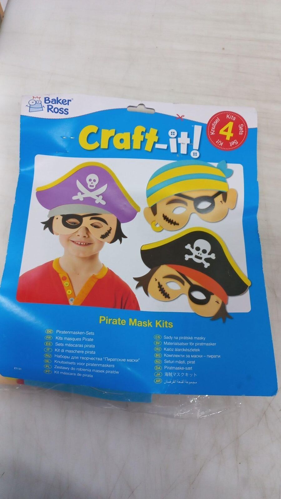 Set fai da te Baker Ross per maschere in schiuma - pirati