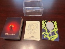 Beauty and the Beast 1992 Pro Set Complete Color in Cards & Magic Mirror - MINT