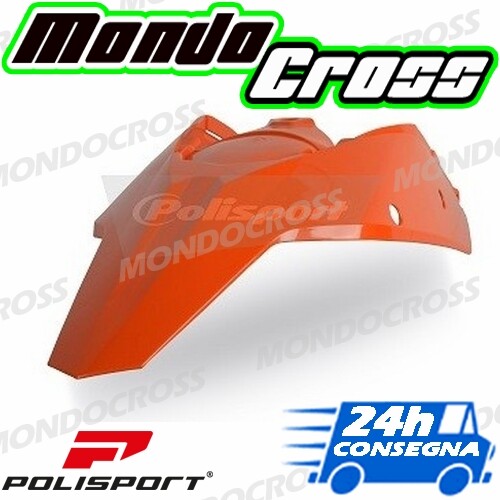 Parafango posteriore POLISPORT Arancione KTM 250 EXC F 2008 (08) - Foto 1 di 1