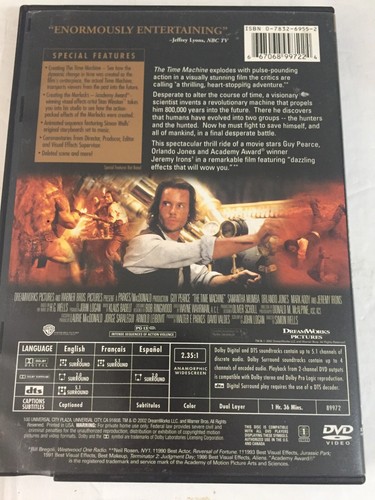 The Time Machine DVD Widescreen Ships Same Day With Tracking - Bild 2 von 2