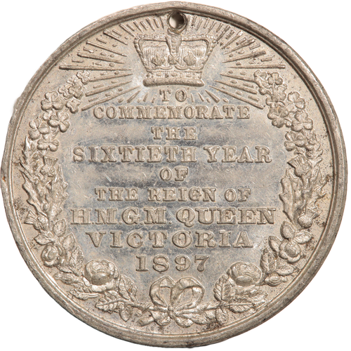MEDALLA JUBILEO DIAMANTE REINA VICTORIA 1897 (#5969) - Imagen 2 de 2