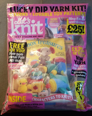 Let s Knit Magazine Lucky Dip Yarn Kit | Issue 129 |  TOY BOX TREASURES (DS2D3).