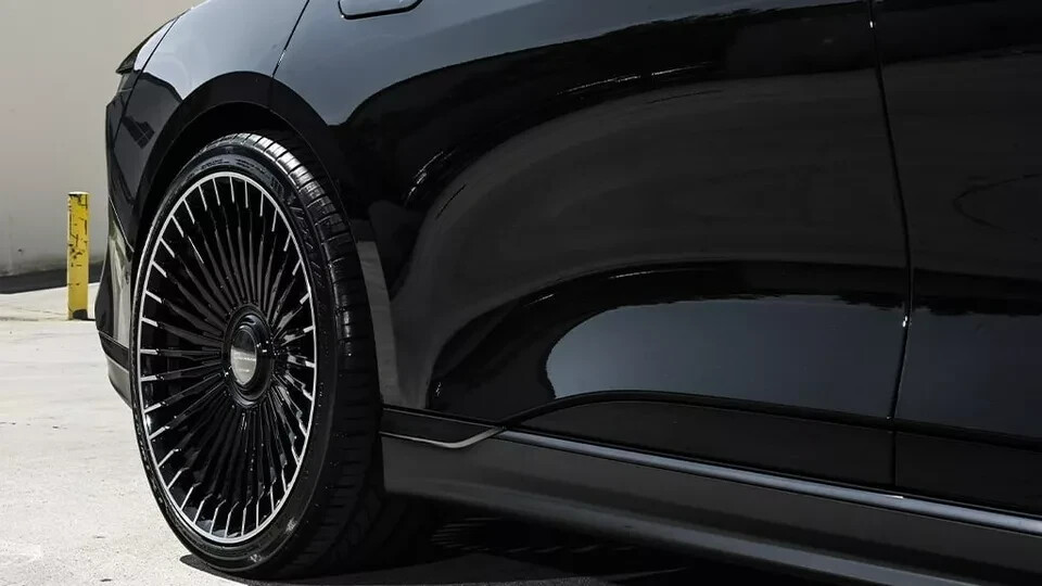 22'' Giovanna Tulum Black Machine Wheels S580 Bentley Flying Spur Continental GT