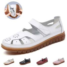 Summer Breathable Leather Slippers Women Fashion Non-Slip Casual Ladies Sandals