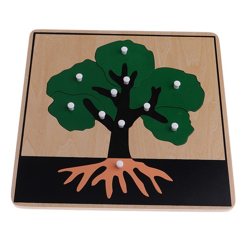 Materiale Botanico Montessori - 3 Puzzle A Forma Di Pianta Per Giocattoli - Foto 8 di 12