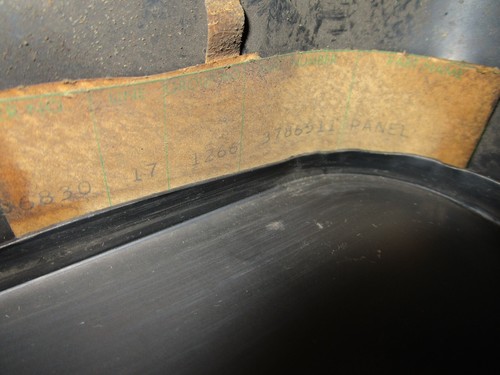 NOS Left Hand Front Fender Headlamp Filler Panel 1961 Chevrolet Pass. 3786511 - Picture 3 of 8