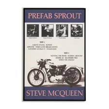 Prefab Sprout Steve McQueen Poster | Retro Jangle Pop Album Print