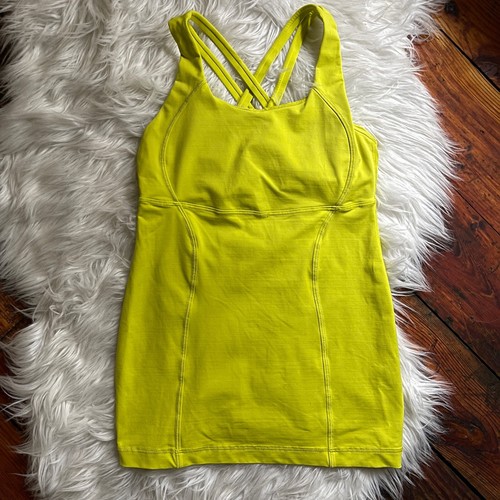 lululemon neon yellow tank