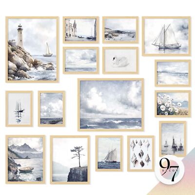 97 Decor LARGE 11x14 Rustic Nautical Wall Decor - Vintage Nautical Wall ...
