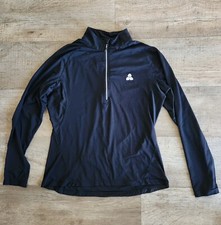 LEVELWEAR Black Golf Quarter Zip Long Sleeve Pullover Womens Size Large