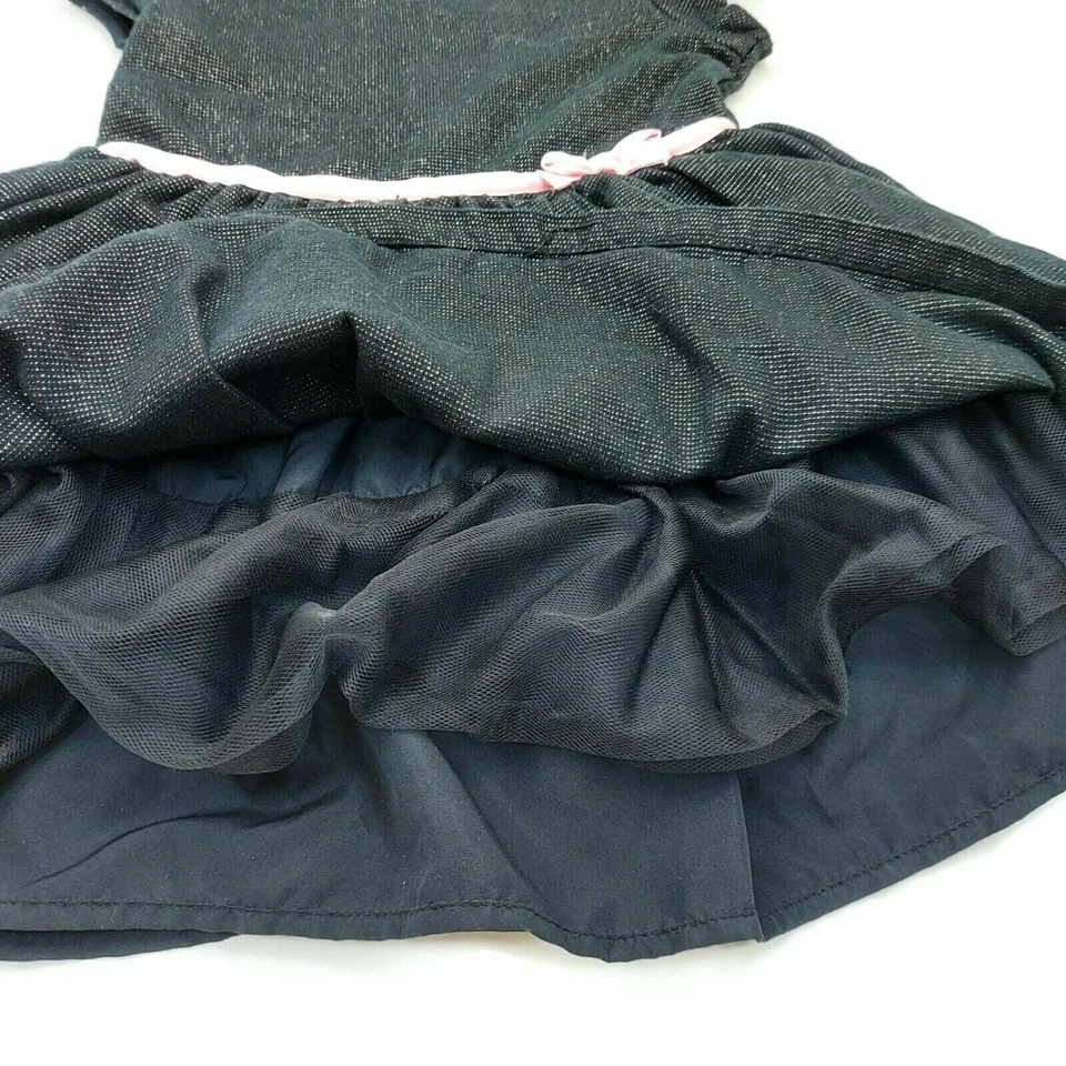 Niñas Carter's Brillante Dorado Negro/Rosa Fiesta de Vacaciones Formal Elegante Tutú Vestido 3T Foto 3 de 4