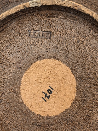 VTG Bitossi Ashtray Round Bowl Brown Mustard Glaze 60s 70s Italy Brutalist 10.5" - Picture 10 of 17