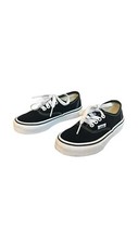 Vans Black Authentic Unisex Kids Shoes, Size 10.5