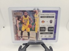 2021-22 Panini Contenders Basketball NBA #17 Lebron James Base Game Night Ticket