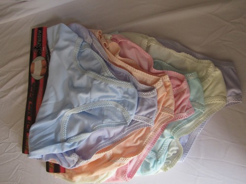 3x Full Briefs Knickers Panties Embroidery Pastels 10 12 14 16 18 20 22 24 D12 - 第 24/32 張圖片