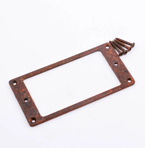 AGP ™ - Single Aged Chrome Flat Bottom Metal Humbucker Ring #4242535