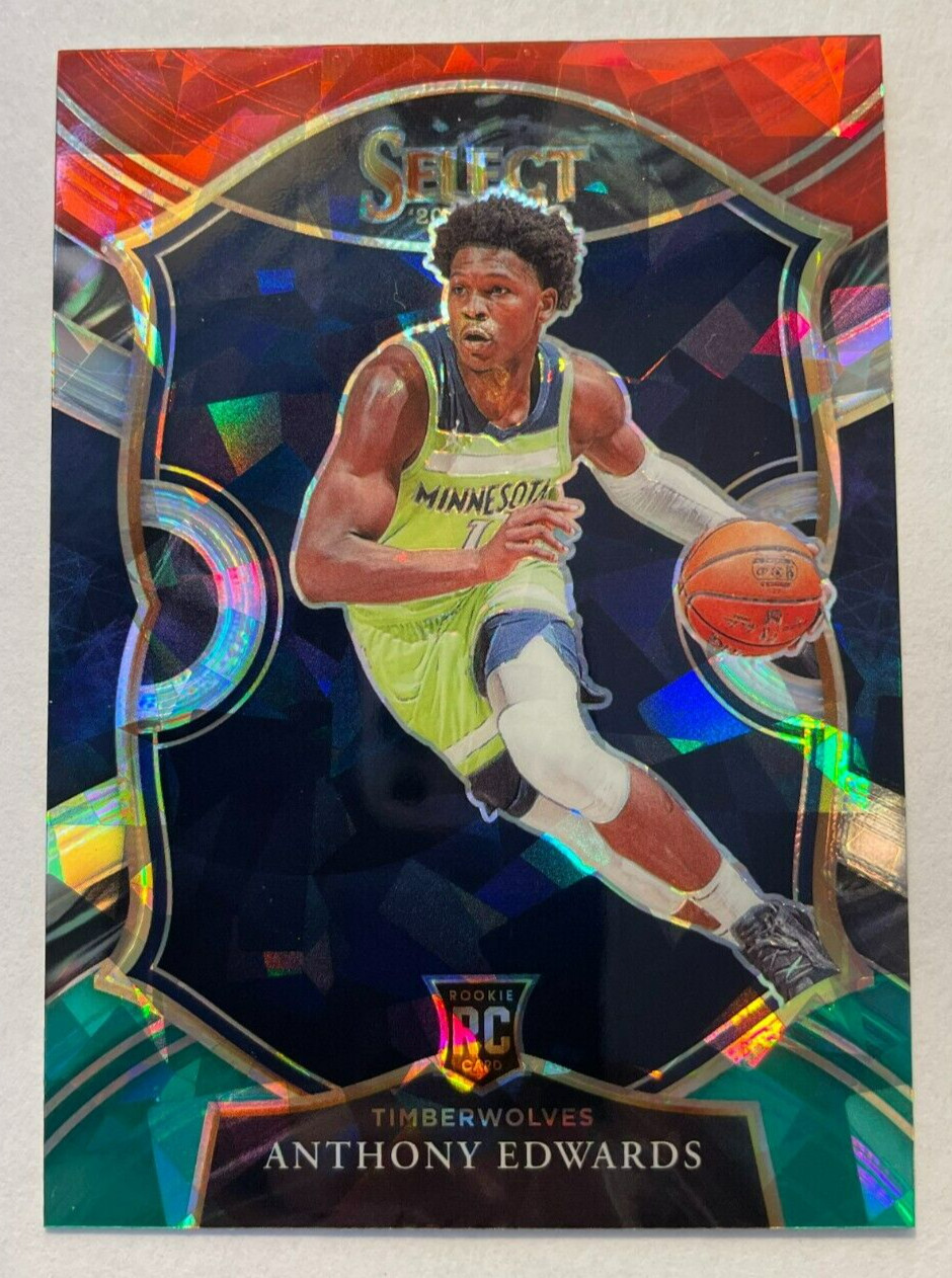 Anthony Edwards 2020-21 Panini Select Concourse Red White Green Prizm RC