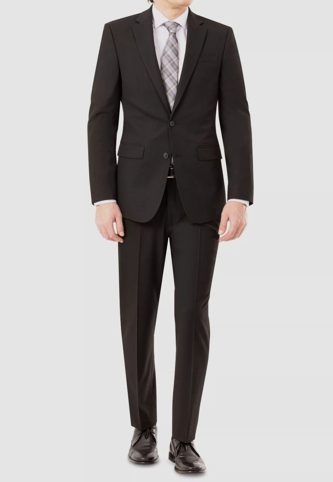 $395 Izod Men's Black Classic-Fit Solid 2-Piece Suit Jacket 