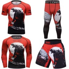 Godzilla BJJ No Gi Set - Rash Guard, Spats and Shorts - Kids & Adult Sizes