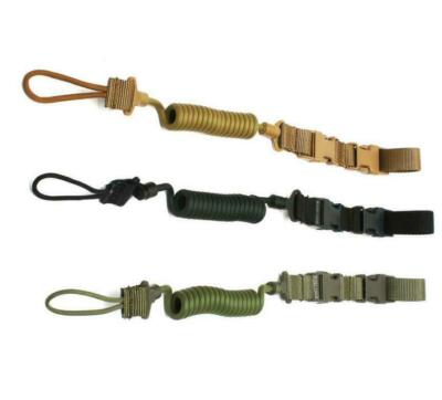 Pistol Mat Rope Tactical Pistol Elastic Lanyard Sling Handgun Gun Secure Spring ...