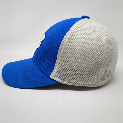 Under Armour Golf Fitted Hat Blue Youth XS/SM Mesh Back Colorblock - Picture 4 of 9